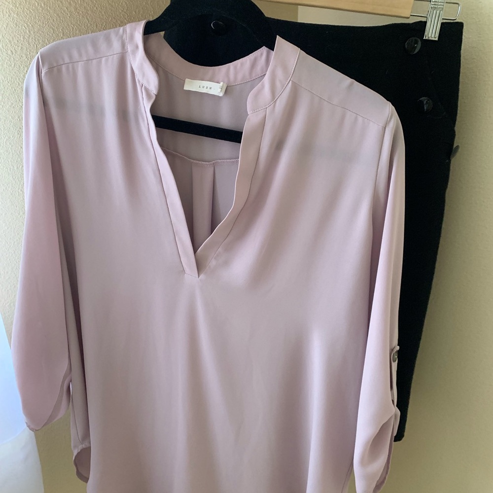 lilac blouse